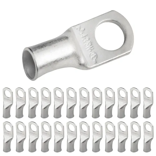 Miniatura 235 de SELTERM 5 piezas terminales de cable de cobre estañado 1/0 AWG perno de 1/2", extremos de cable de batería, terminales de anillo, conectores