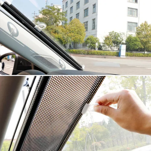 Miniatura 8 de Artibetter Persianas opacas para filtrar la luz, sin taladro, con 3 ventosas, persianas enrollables portátiles temporales para el hogar, oficina