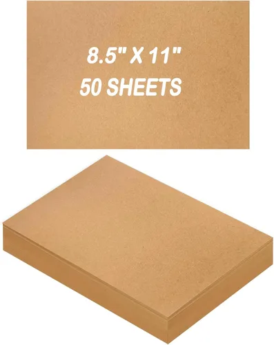 Miniatura 8 de 50 hojas de cartulina kraft marrón de 4 x 6 pulgadas de papel grueso, cartulina lisa de gramaje pesado para impresora para invitaciones, álbumes
