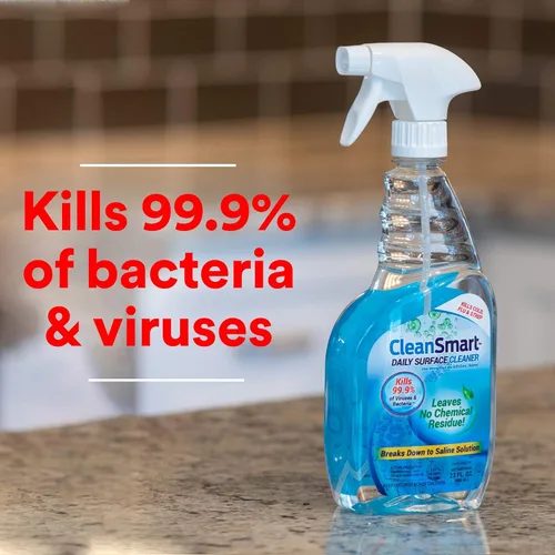Miniatura 4 de CleanSmart Limpiador diario de superficies y desinfectante seguro para mascotas, mata el 99.9% de los virus, bacterias, botella de 23 onzas