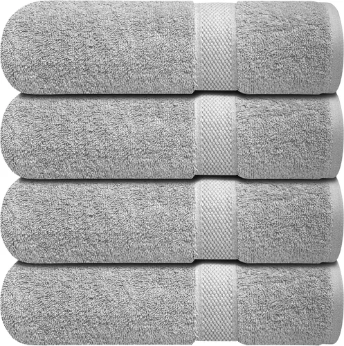 Miniatura 37 de Infinitee Xclusives Toallas de lujo para la ducha [13 x 13] – 100% algodón [paquete de 12], toallas faciales suaves y absorbentes para baño, Gris