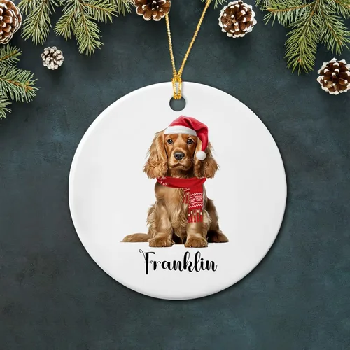 Miniatura 13 de Bichon Frise - Adorno de cerámica de Navidad 2025, adornos personalizados de Bichon Frise regalos para los amantes de los perros, bonito adorno