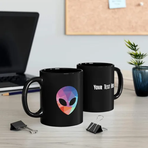 Miniatura 3 de Taza personalizada con cabeza de alienígena, regalos personalizados de alienígenas para mujeres y hombres, regalos de fiesta temática