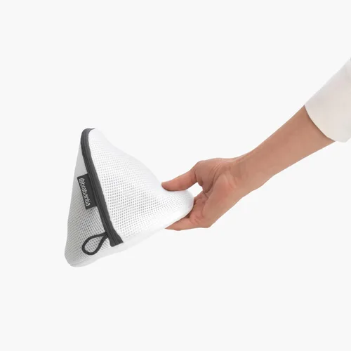 Miniatura 4 de Brabantia Bolsa de sujetador de lavandería con cremallera de malla (blanco) para lavar delicados, organizador de bolsas de viaje
