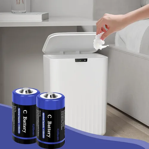 Miniatura 7 de Baterías recargables de litio de celda C con cable de carga USB-C 4 en 1, paquete de 8 unidades de 1.5V 4100mWh de celda C de iones de litio