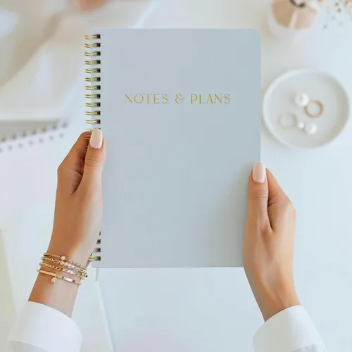 Miniatura 3 de ZICOTO Hermoso planificador diario y cuaderno con horario por hora, bloc de notas estético en espiral para organizar fácilmente tus tareas y citas