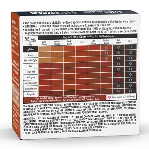 Miniatura 2 de Light Mountain Tinte y acondicionador para el cabello de henna, tinte para el cabello rojo claro para hombres y mujeres, polvo orgánico de hoja