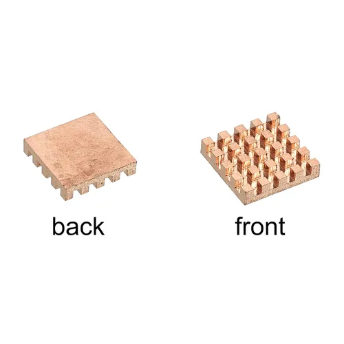 Miniatura 3 de MECCANIXITY Kit disipador de calor de cobre puro 0.551x0.551x0.157 in para chip IC MOS memoria disipación de calor con almohadillas térmicas