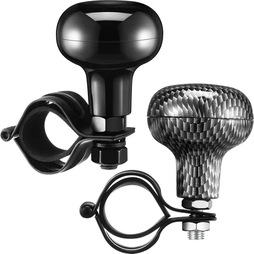 Miniatura 13 de Tallew 2 piezas de perilla giratoria para volante, perillas suicidas para volante, rotación de 360 grados, accesorios de tractor para automóviles