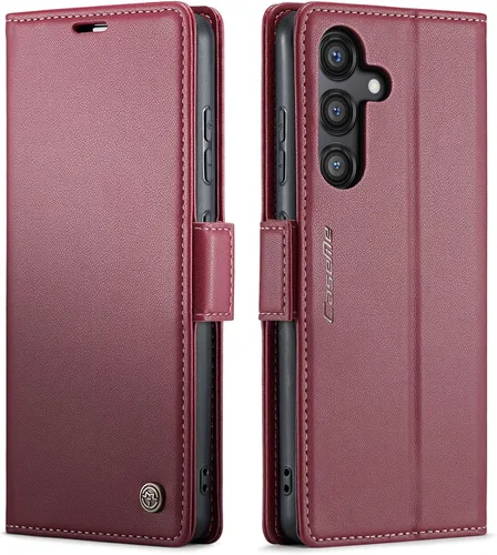 Miniatura 51 de QLTYPRI Funda tipo cartera para Samsung Galaxy S22 Ultra, funda magnética de piel sintética de alta calidad con bloqueo RFID, ranuras para tarjetas