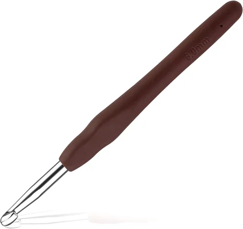 Miniatura 25 de Gancho de ganchillo ergonómico de 2 mm, agujas de ganchillo para tejer, agujas de tejer lisas para manualidades DIY, gran regalo para mujeres