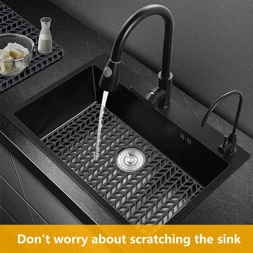 Miniatura 4 de Protectores de Fregadero para Fregadero de Cocina 12"13"16"18"19"24"26"28"29"30", Alfombrillas protectoras de silicona para fregadero de cocina