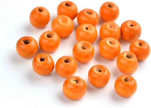 Miniatura 3 de Craftdady 200 cuentas espaciadoras redondas de madera natural negra de 0.394 pulgadas (0.394 in), cuentas sueltas para manualidades, joyería