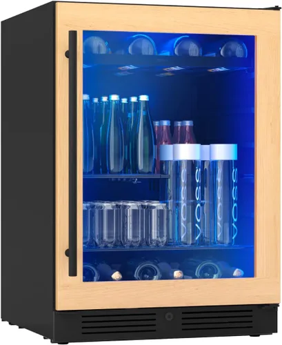 Miniatura 8 de Zephyr Presrv - Cajones de refrigerador de doble zona listos para panel de 24 pulgadas, refrigerador de vino y bebidas, enfriador de vino, bar