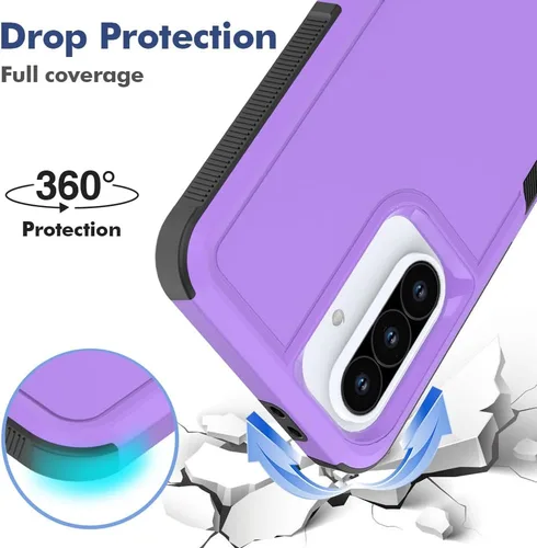Miniatura 291 de Jeylly Compatible con Samsung Galaxy A22 5G Funda, Funda Samsung A22 5G con 2pcs protectores de pantalla de vidrio templado