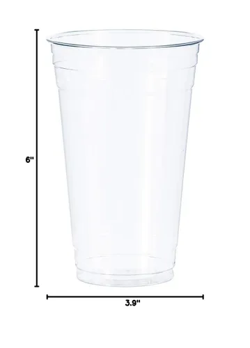 Miniatura 5 de SOLO Cup Company TD24 PETE vasos transparentes, para bebidas frías, 24 onzas, 50 por funda (caja de 12 fundas)