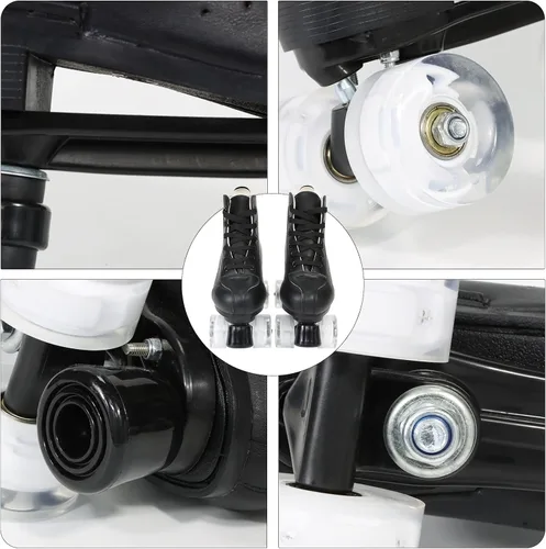 Miniatura 6 de Derby - Patines profesionales para interiores y exteriores para mujeres y hombres, patines ajustables de cuatro ruedas para personas mayores
