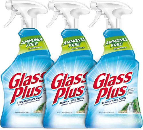 Miniatura 8 de Glass Plus Limpiador de vidrio, botella de 32 fl oz, limpiador de vidrio multisuperficie (paquete de 2)