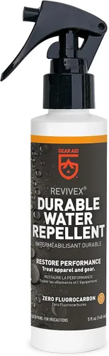 GEAR AID Revivex Durable Water Repellent (DWR) Spray for Waterproof Jackets, Rain Gear, Gore-TEX, Tents & Camping Gear – Restore Waterproofing &
