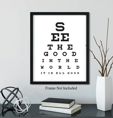 Miniatura 6 de See The Good In The World - Impresión artística de pared con cita motivacional, impresión de decoración de pared, póster o lienzo para oficina