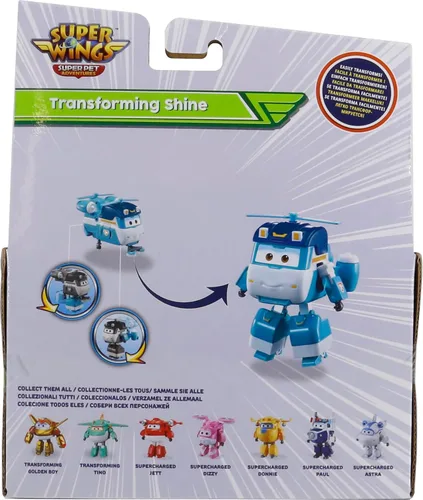 Miniatura 3 de Super Wings Juguetes, juguetes transformadores de brillo de 5 pulgadas, temporada 7, nuevo personaje, juguete de avión para niños de 3 a 5 años