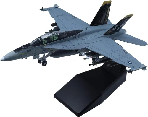 F-18 Hornet Strike Attack Fighter Avión Modelo 1/100 Modelos militares fundidos a troquel F/A-18