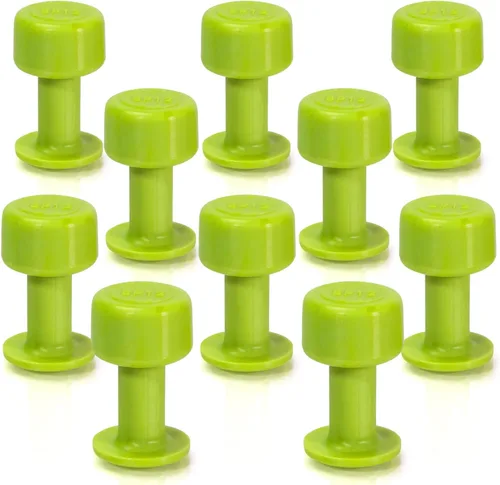 Tabweld Black Plague Gang Green - Pestañas redondas de granizo de 0.472 pulgadas, paquete de 10 pestañas de abolladuras sin pintura