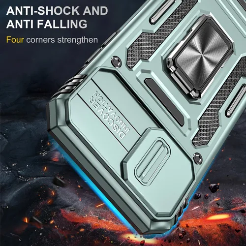 Miniatura 23 de Funda para iPhone 13 Pro con funda para cámara, con soporte de anillo para soporte, con función de montaje magnético para automóvil, para iPhone 13