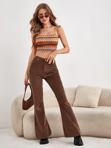 Miniatura 5 de SOLY HUX Camisola bohemia Y2k para mujer, con tirantes delgados, tirantes delgados, para verano