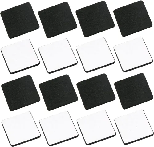Miniatura 18 de 48 almohadillas de fieltro para muebles, almohadillas cuadradas de 0.63 pulgadas, protectores de suelo autoadhesivos antiarañazos para pies
