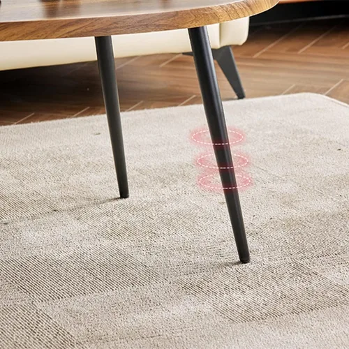 Miniatura 9 de Mesa de centro de madera rústica, mesa de centro ovalada de nogal, mesa de centro moderna para sofá, mesas auxiliares para sala de estar, hogar