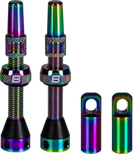 Miniatura 8 de BWSHLF Vástago de Válvula Sin Cámara Presta 40/44/55/60/65/70/80/100 mm, Kit de Vástago Presta de Aleación Super Ligera con Herramienta