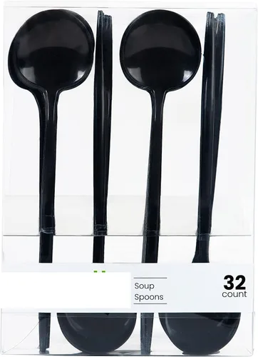 Miniatura 5 de Cubiertos, cubiertos, tenedores de cena de lujo, color negro, 32