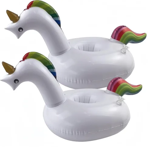 Miniatura 6 de Soporte flotante para bebidas, flotadores de taza de bebida para piscina, soporte inflable para bebidas de piscina, flotadores de cerveza