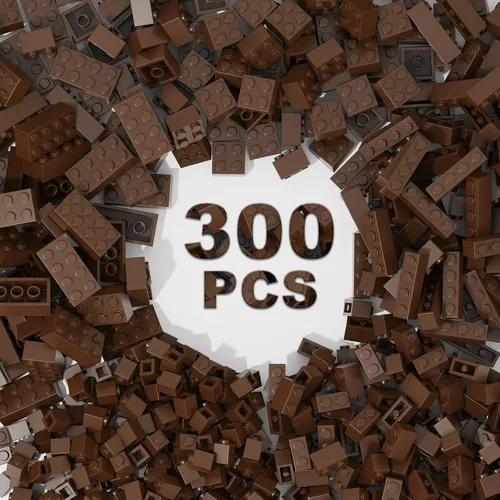 Miniatura 12 de 300 piezas de bloques de construcción clásicos, bloques rojos a granel, compatibles con Lego y piezas de las principales marcas, juguetes creativos