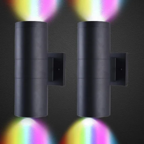 Miniatura 9 de Lámpara de pared LED de 3 colores de 15 W, 110 V ~ 260 V, brillante LED con Remtoe para sala de estar, pasillo de pasillo, puerta delantera exterior
