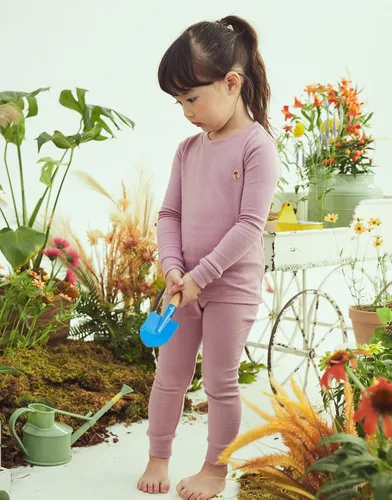 Miniatura 3 de moimoln Pijama de algodón suave y liso de manga larga para bebés y niños, 6 meses a 5 años