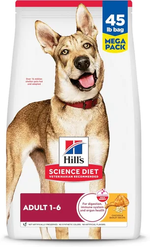 Miniatura 19 de Hill's Science Diet Adulto 1-6, Adulto 1-6 Premium Nutrition, alimento seco para perros, pollo y cebada, bolsa de 15 libras