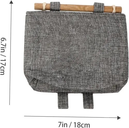 Miniatura 3 de DOITOOL 2 cajas de almacenamiento decorativas para colgar en la pared, organizador de bolsillos para colgar para niños, organizador