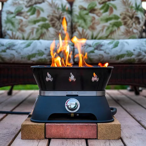 Miniatura 8 de Outland Living Firebowl 805 Firecube - Fogata cuadrada portátil de propano sin humo de 14 pulgadas, hoguera de gas para exteriores con cubierta