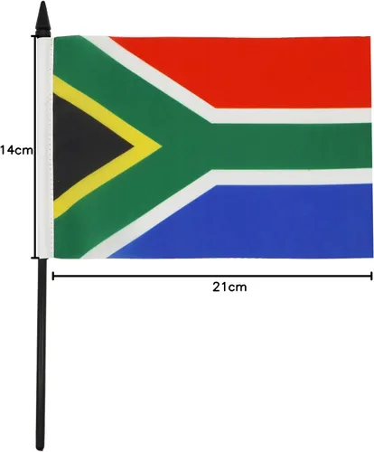 Miniatura 259 de AZ FLAG Sierra Leone Bandera de mesa 5'' x 8'' - Bandera de escritorio de Sierra Leona 21 x 14 cm - Bastón y base de plástico negro