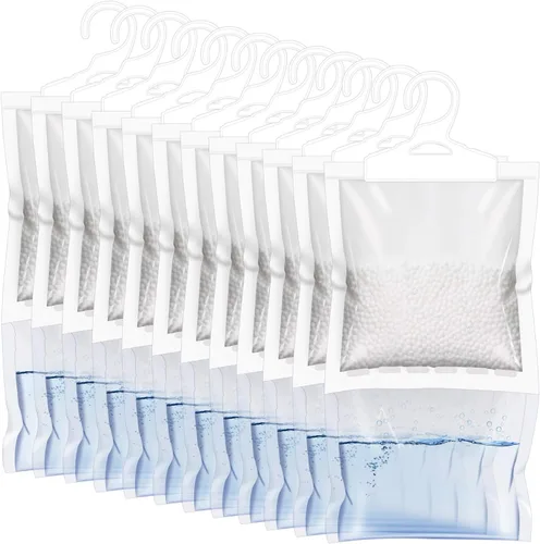 Miniatura 7 de ZSZMFH Paquete de 6 bolsas colgantes con absorción de humedad y eliminador de olores máximo, olor a carbón que elimina el olor húmedo a humedad