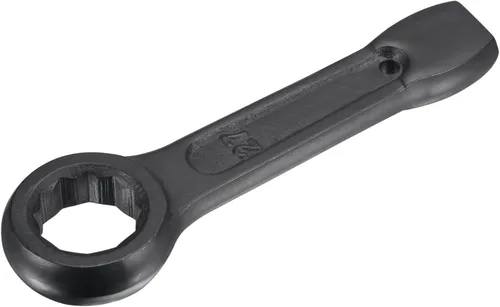 Miniatura 16 de uxcell Llave tipo anillo de extremo de caja de 0.866 in, herramienta de mano de llave de cabeza única de acero de alta resistencia