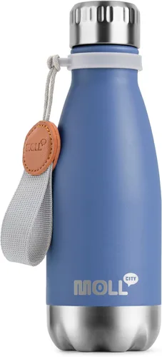 Miniatura 55 de Botella de agua para niños, botella de agua deportiva de acero inoxidable de 12 onzas con aislamiento al vacío para la vuelta a la escuela, botella