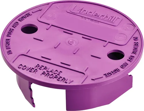 Underhill Tapa de Caja de Válvula de Rociador Redonda, VersaLid 6 Pulgadas a 7 Pulgadas Universal, Cubierta para Sistema de Riego Automático,