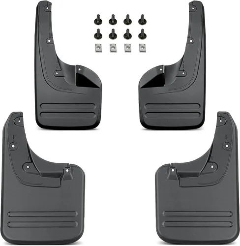 YHTAUTO Juego de 4 protectores contra salpicaduras para Toyota Hilux (Vigo) 2008-2014, 4WD, delantero y trasero izquierdo derecho negro