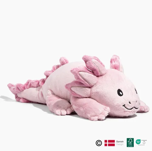 Miniatura 2 de Brease Peluche de Dragón Axolotl Rosa con Peso de 5 libras Sin Fragancia - Juguete de Peluche Suave y Grande para Comodidad, Calma y Relajación