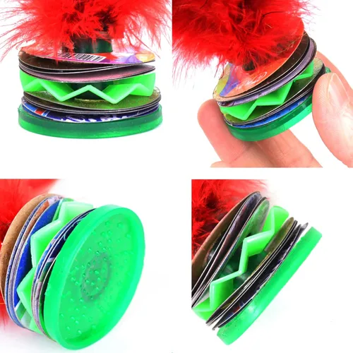 Miniatura 6 de Baitaihem Colorful Kick Shuttlecock Fancy Chinese Jianzi Foot Sports Outdoor Exercise, 4 Pack/ 6 Pack