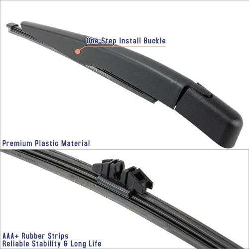 Miniatura 4 de Brazo y cuchilla del limpiaparabrisas trasero compatibles con Ford Explorer 2011-2019, Ford Escape 2013-2019, Lincoln MKC 2015-2019, Lincoln MKX