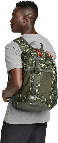Miniatura 3 de Eddie Bauer Stowaway Mochila Empacable Viaje Exterior Ligera Plegable Duradera Poliéster Ripstop 30L - Cereza Negra